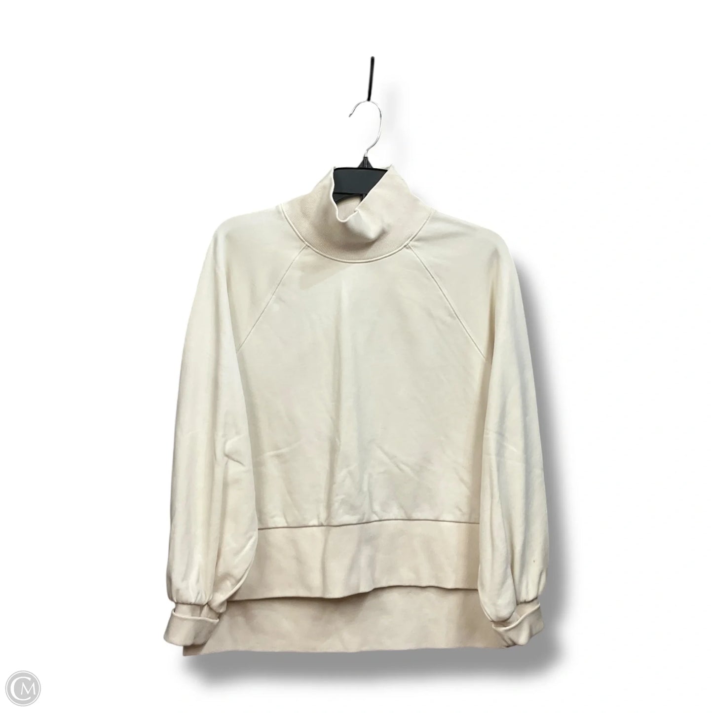 Athletic Sweatshirt Collar By Calia In Cream, Size: S