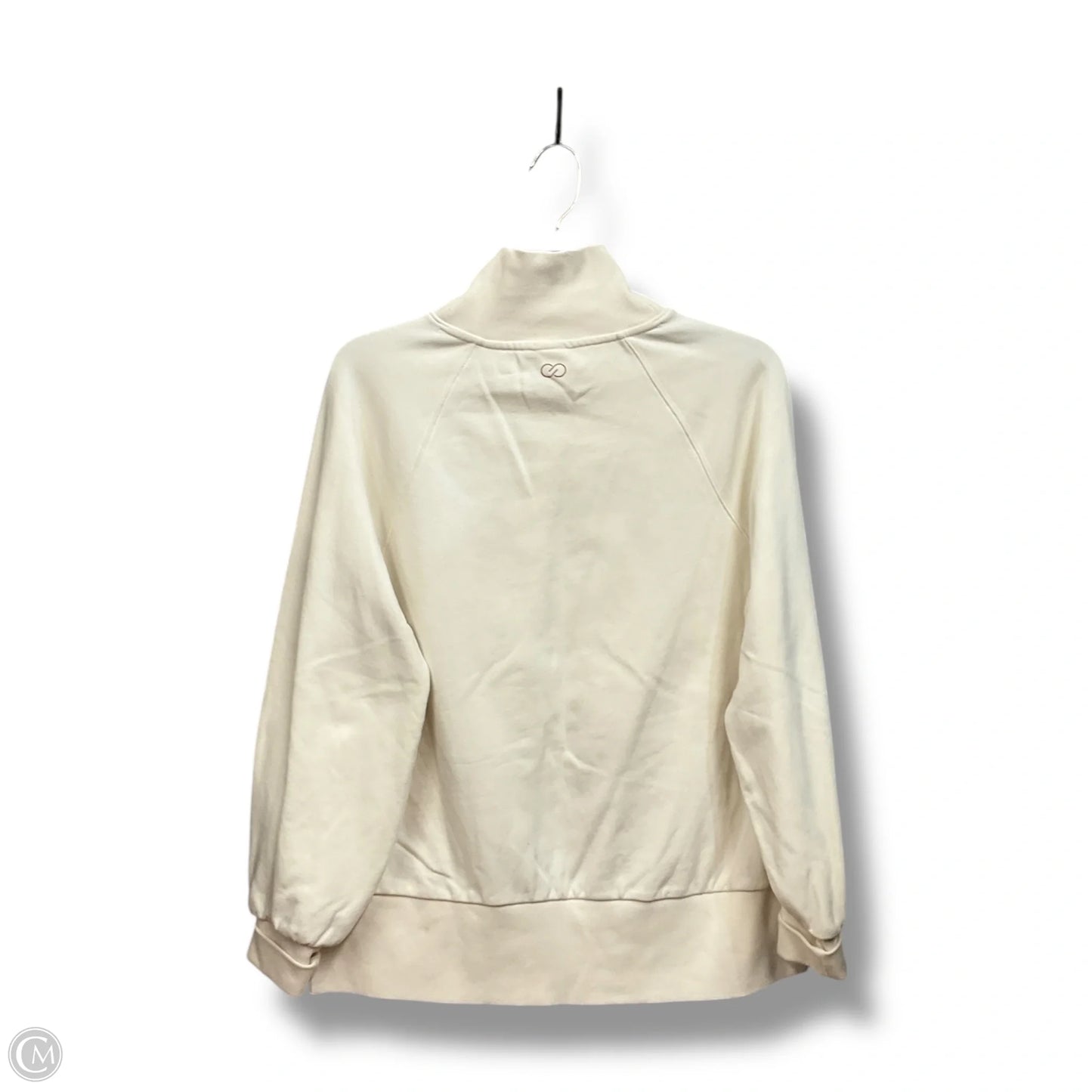 Athletic Sweatshirt Collar By Calia In Cream, Size: S