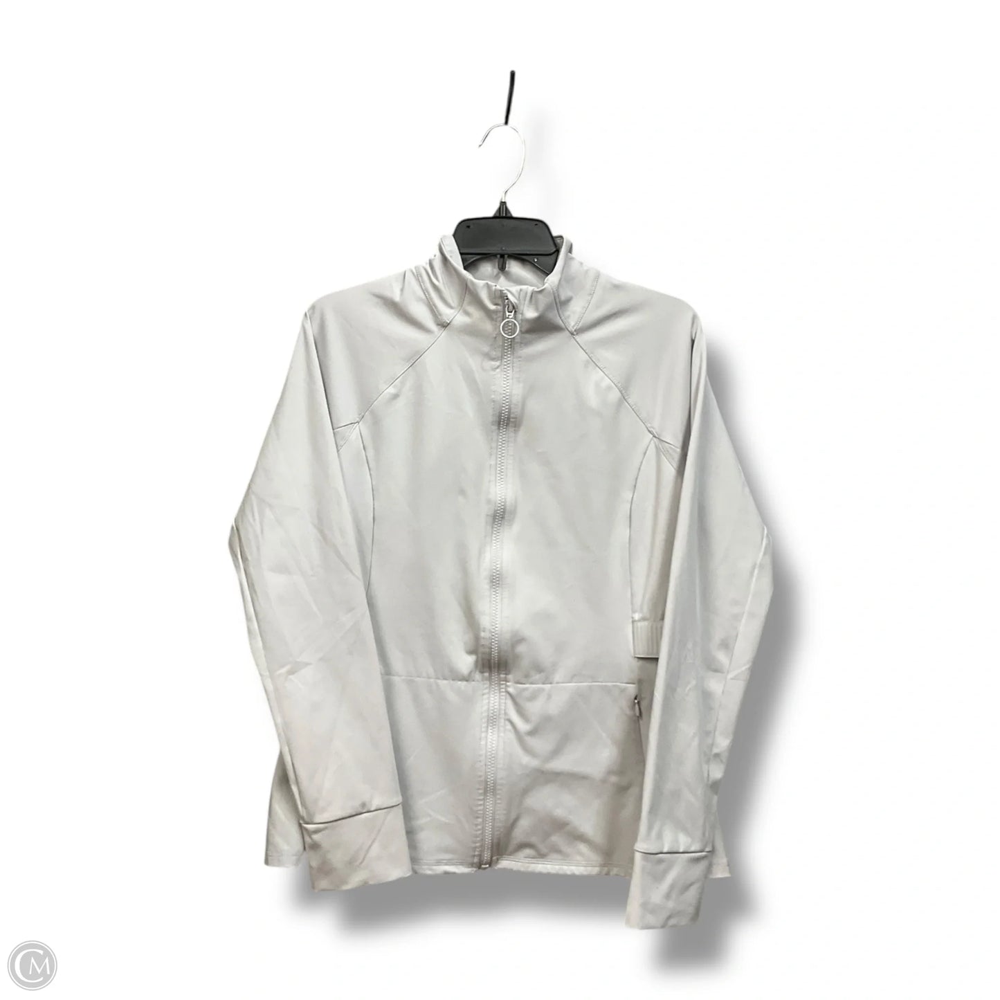 Athletic Jacket By Fabletics In Grey, Size: Xl