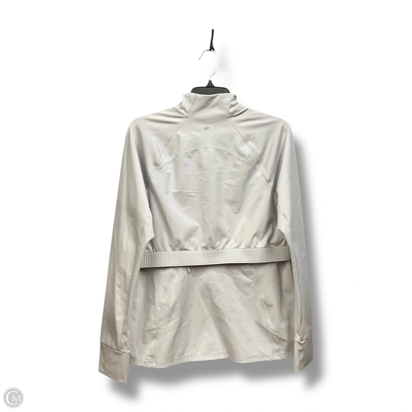 Athletic Jacket By Fabletics In Grey, Size: Xl