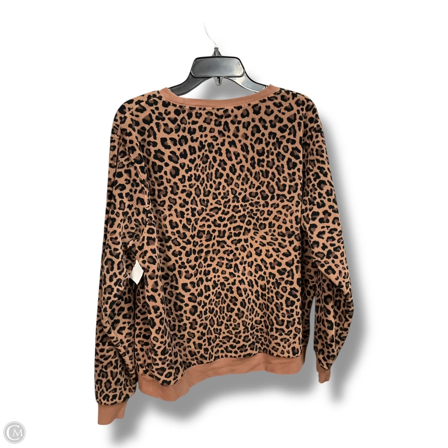 Athletic Sweatshirt Crewneck By Nike Apparel In Animal Print, Size: L