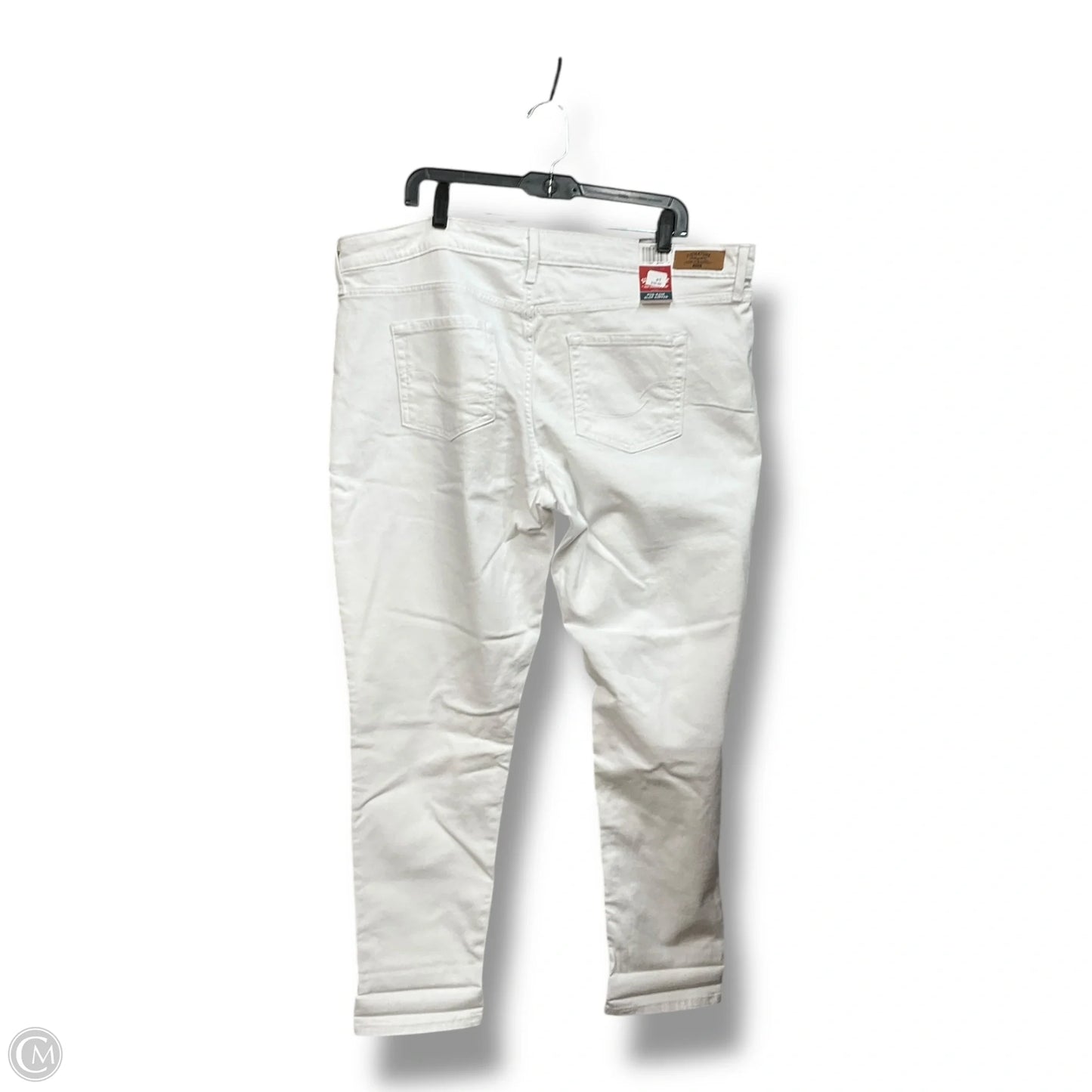 Jeans Skinny By Levis Signature In White, Size: 20