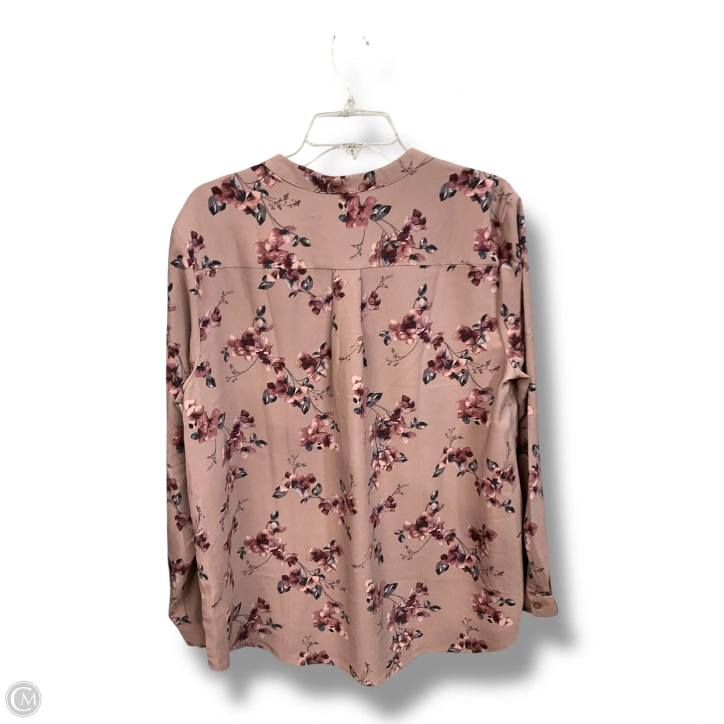 Blouse Long Sleeve By Hilary Radley In Floral Print, Size: Xl