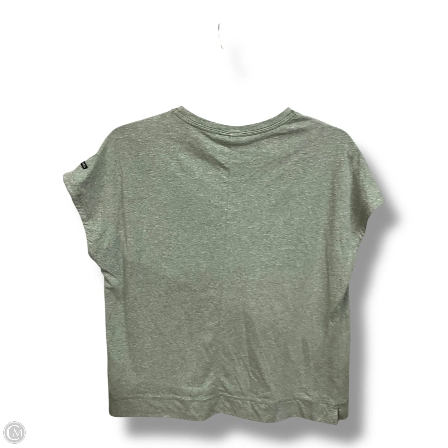 Athletic Top Short Sleeve By Columbia In Green, Size: L