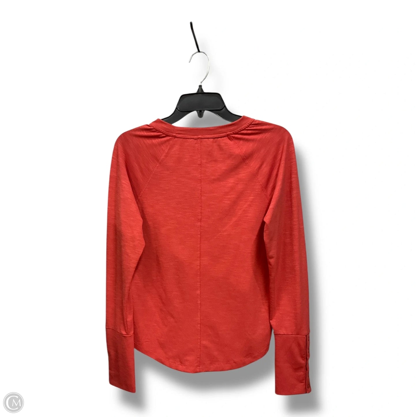 Top Long Sleeve By Evereve In Orange, Size: S