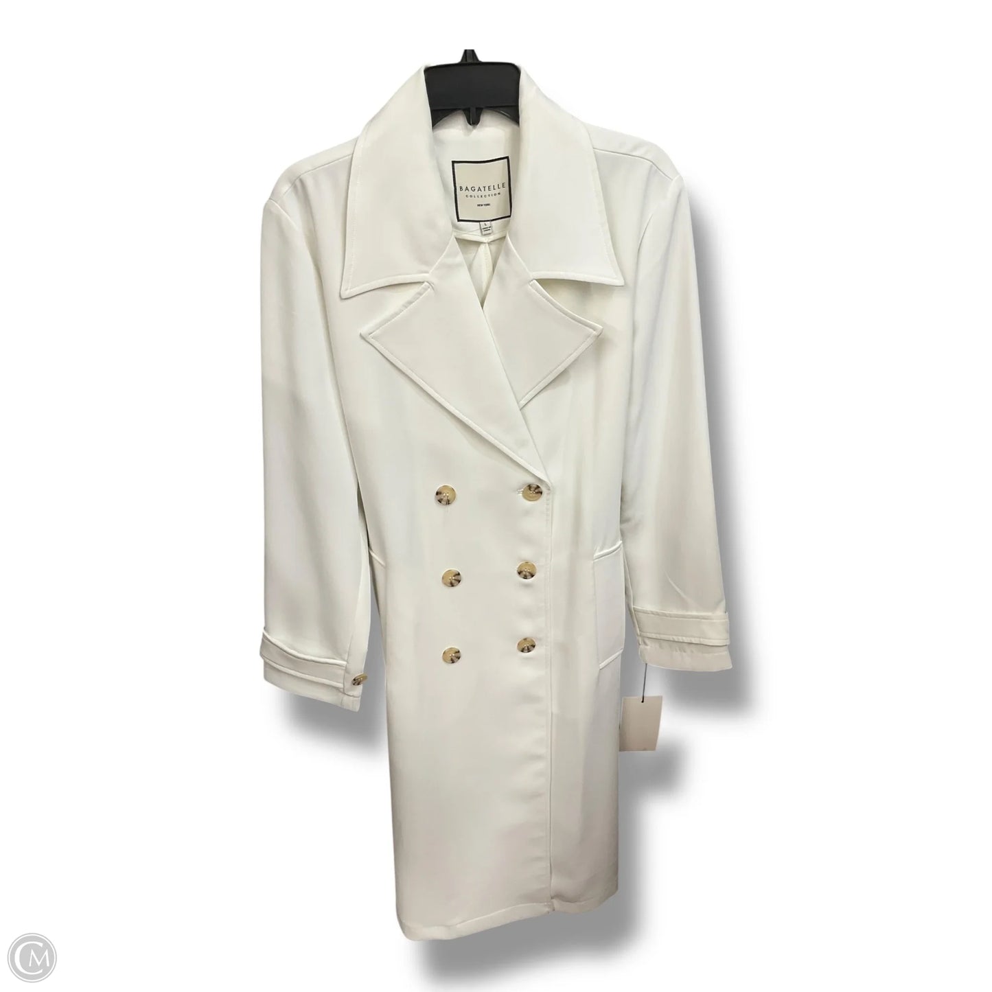 Coat Peacoat By Bagatelle In White, Size: L
