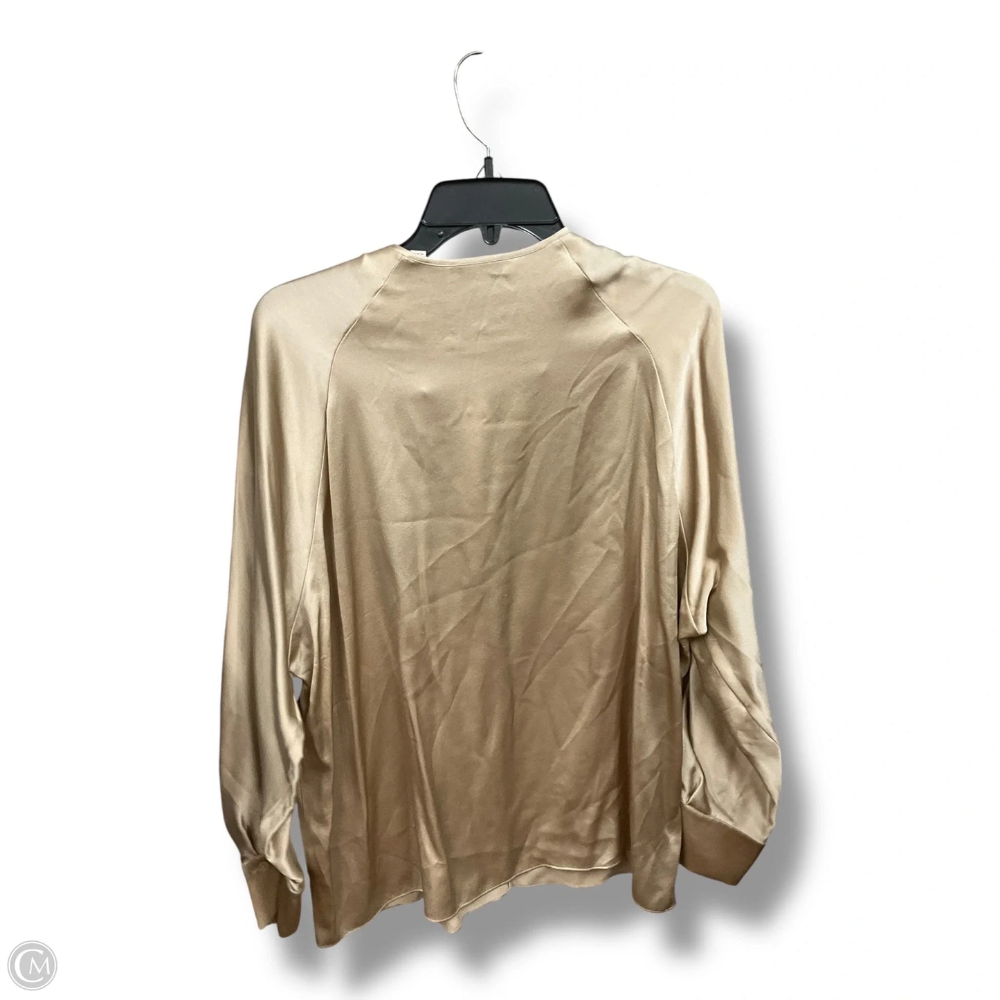 Blouse 3/4 Sleeve By Vince In Gold, Size: L