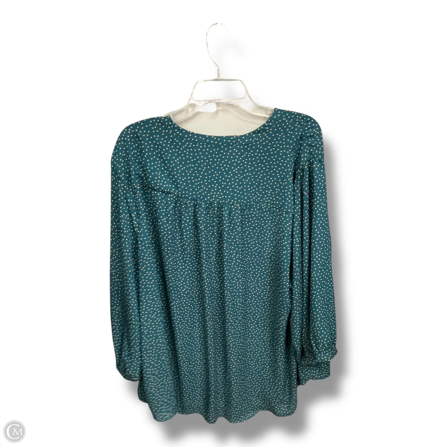 Blouse Long Sleeve By Torrid In Polkadot Pattern, Size: 4x