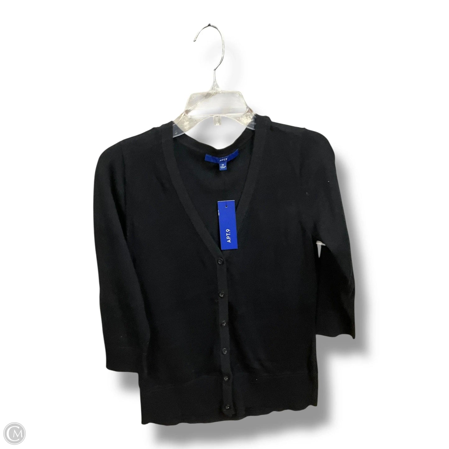 Cardigan By Apt 9 In Black, Size: M