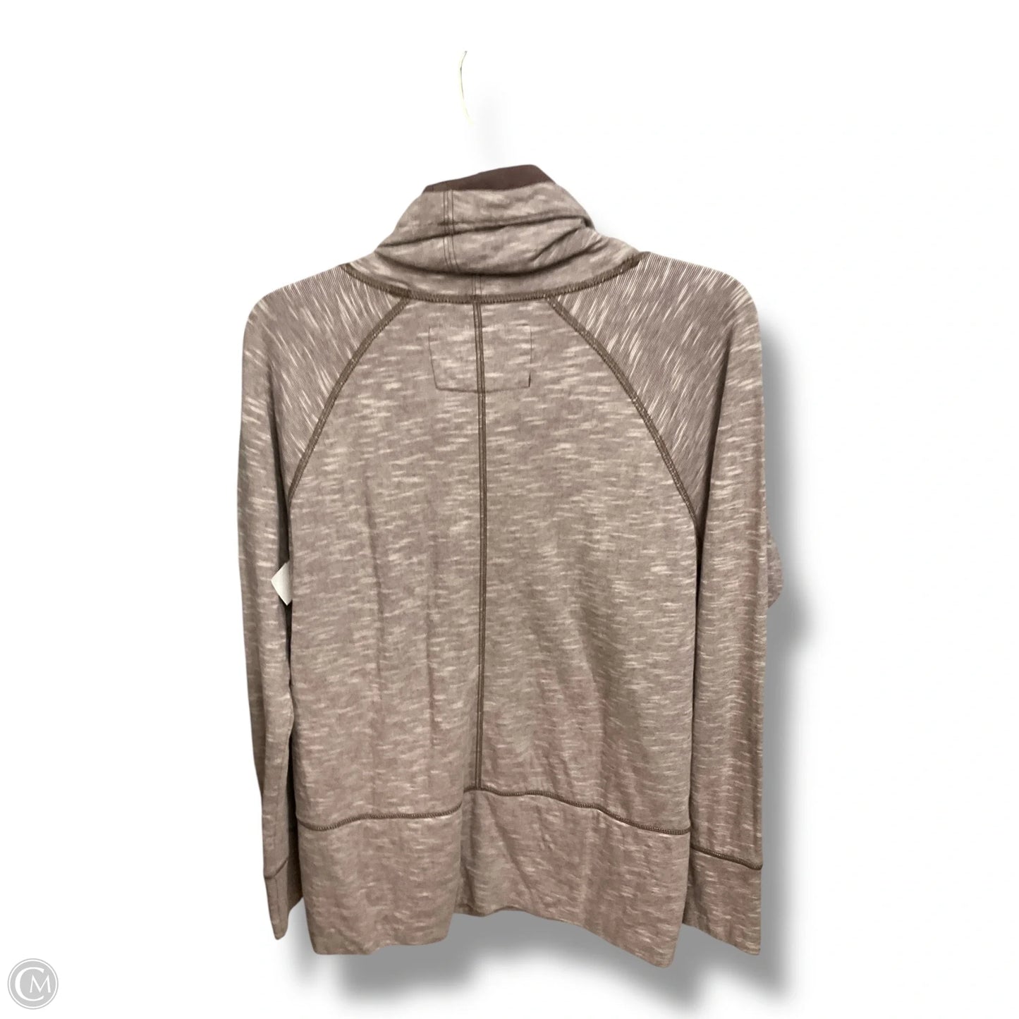 Athletic Top Long Sleeve Collar By Eddie Bauer In Purple, Size: M