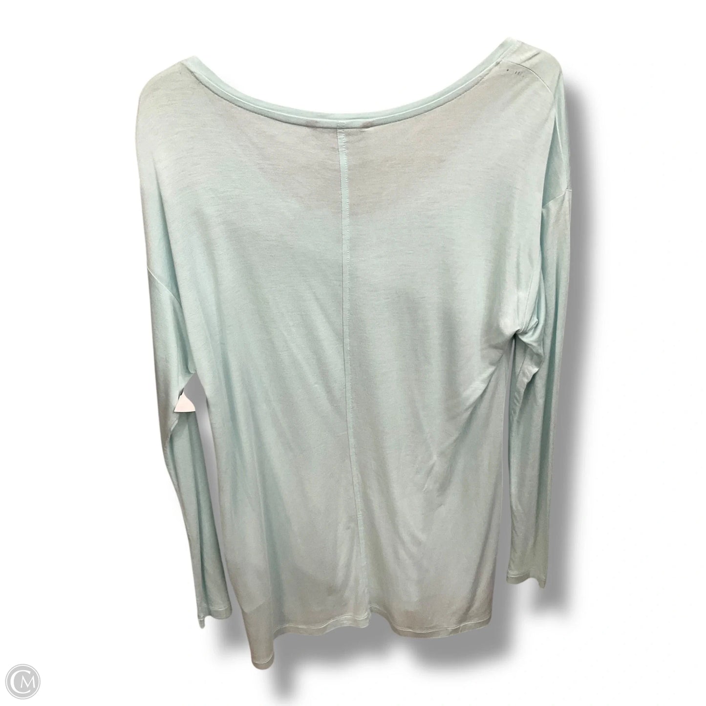 Top Long Sleeve Basic By Banana Republic In Aqua, Size: L