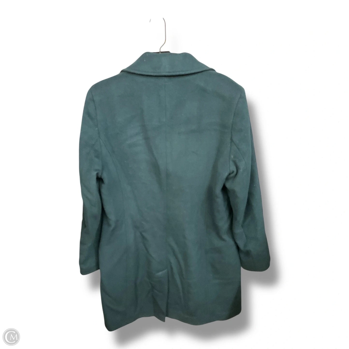 Coat Peacoat By Calvin Klein In Green, Size: M