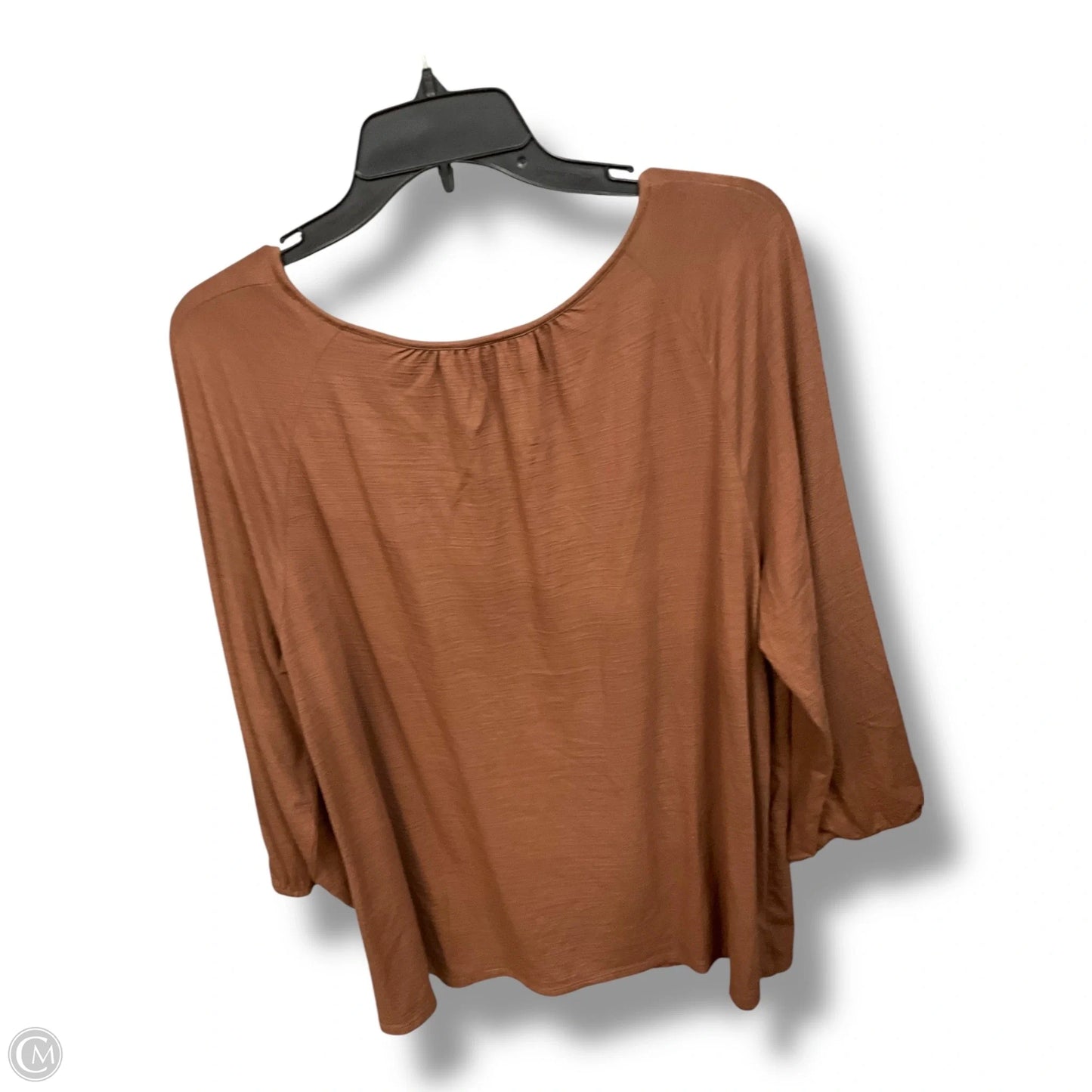 Top Long Sleeve By J. Jill In Brown, Size: L