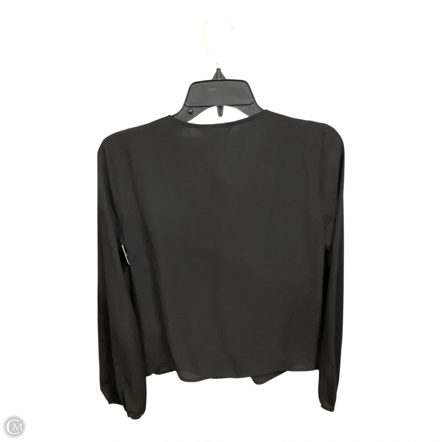 Blouse Long Sleeve By Banana Republic In Black, Size: Xs
