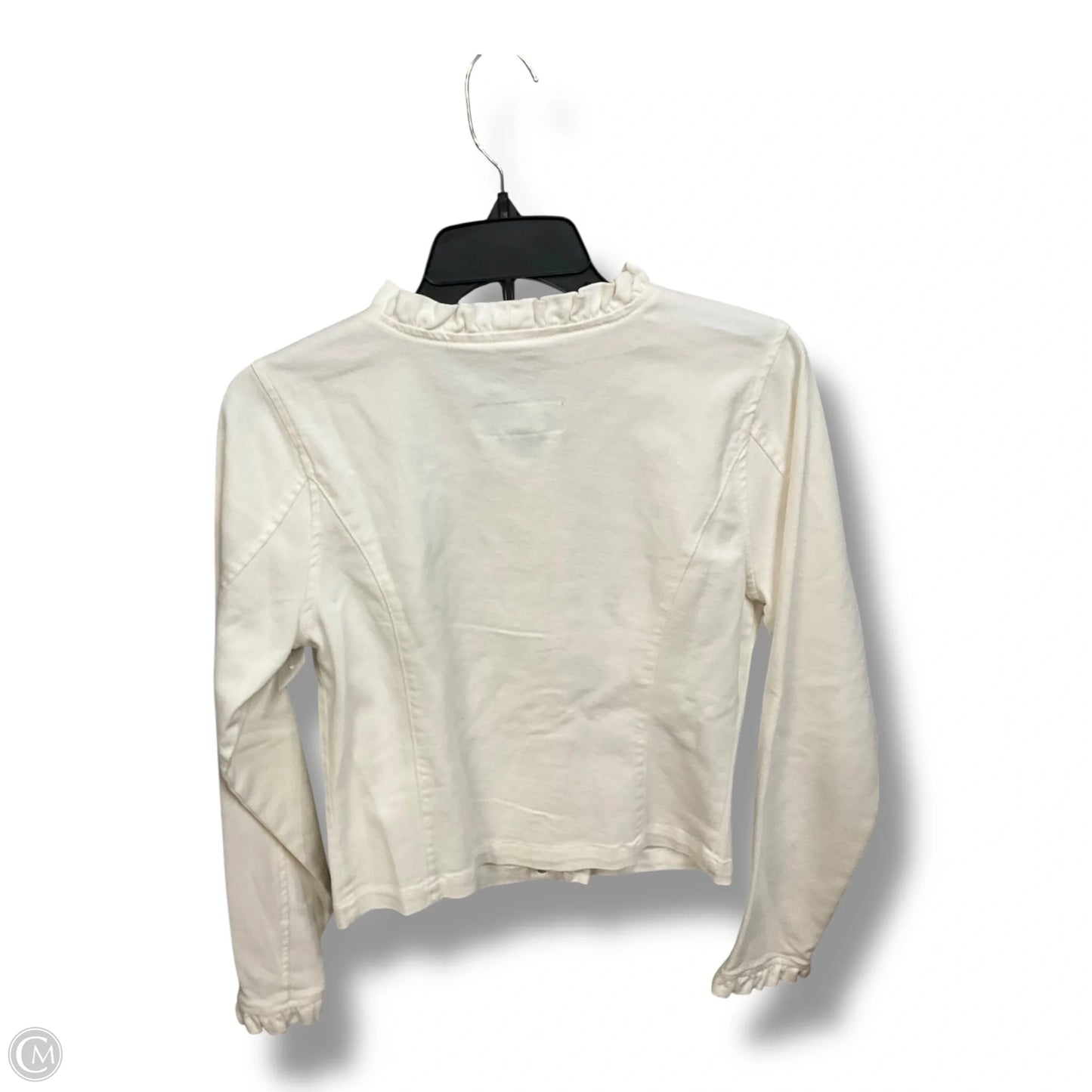 Jacket Denim By Draper James In White Denim, Size: S