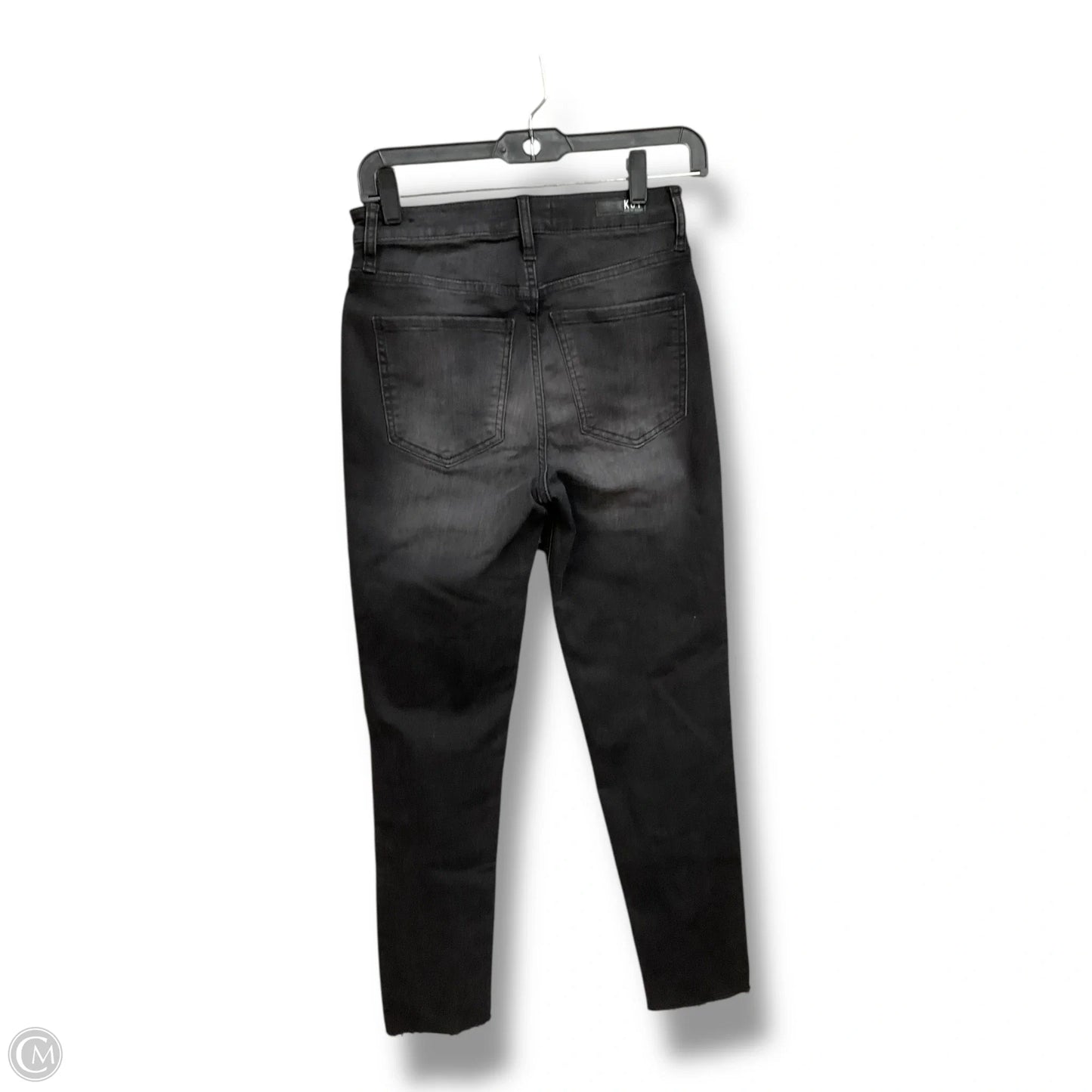 Jeans Skinny By Kut In Black Denim, Size: 0