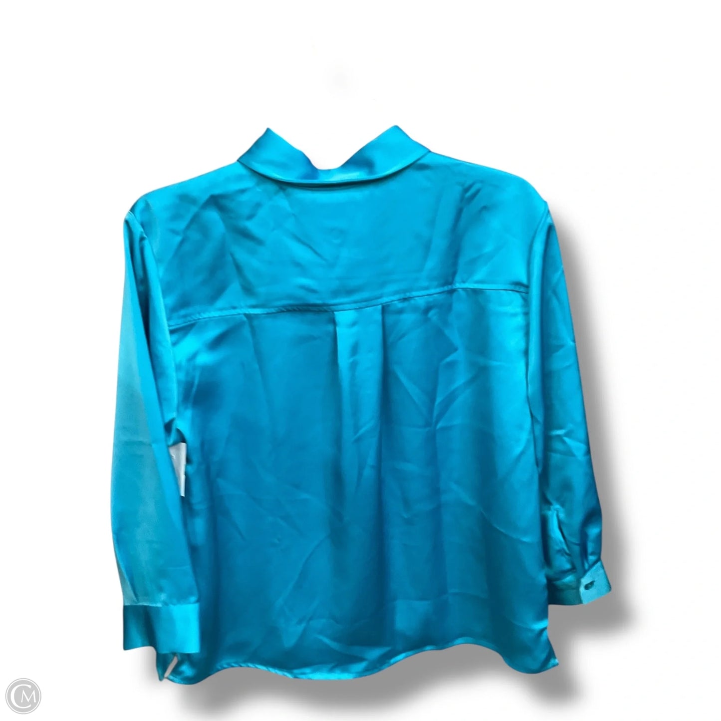 Blouse Long Sleeve By New York Jean Company In Blue, Size: M
