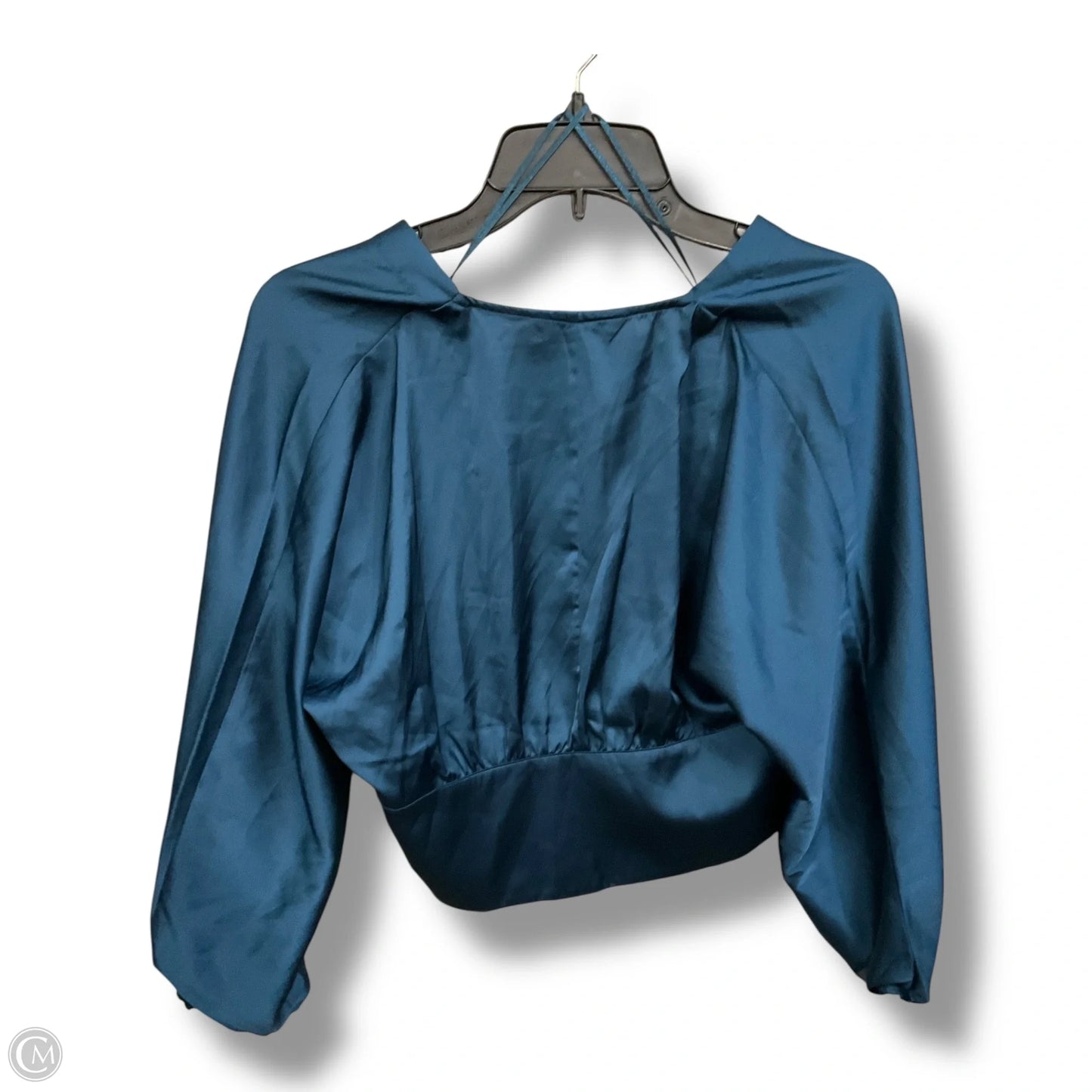Blouse Long Sleeve By Banana Republic In Blue, Size: S