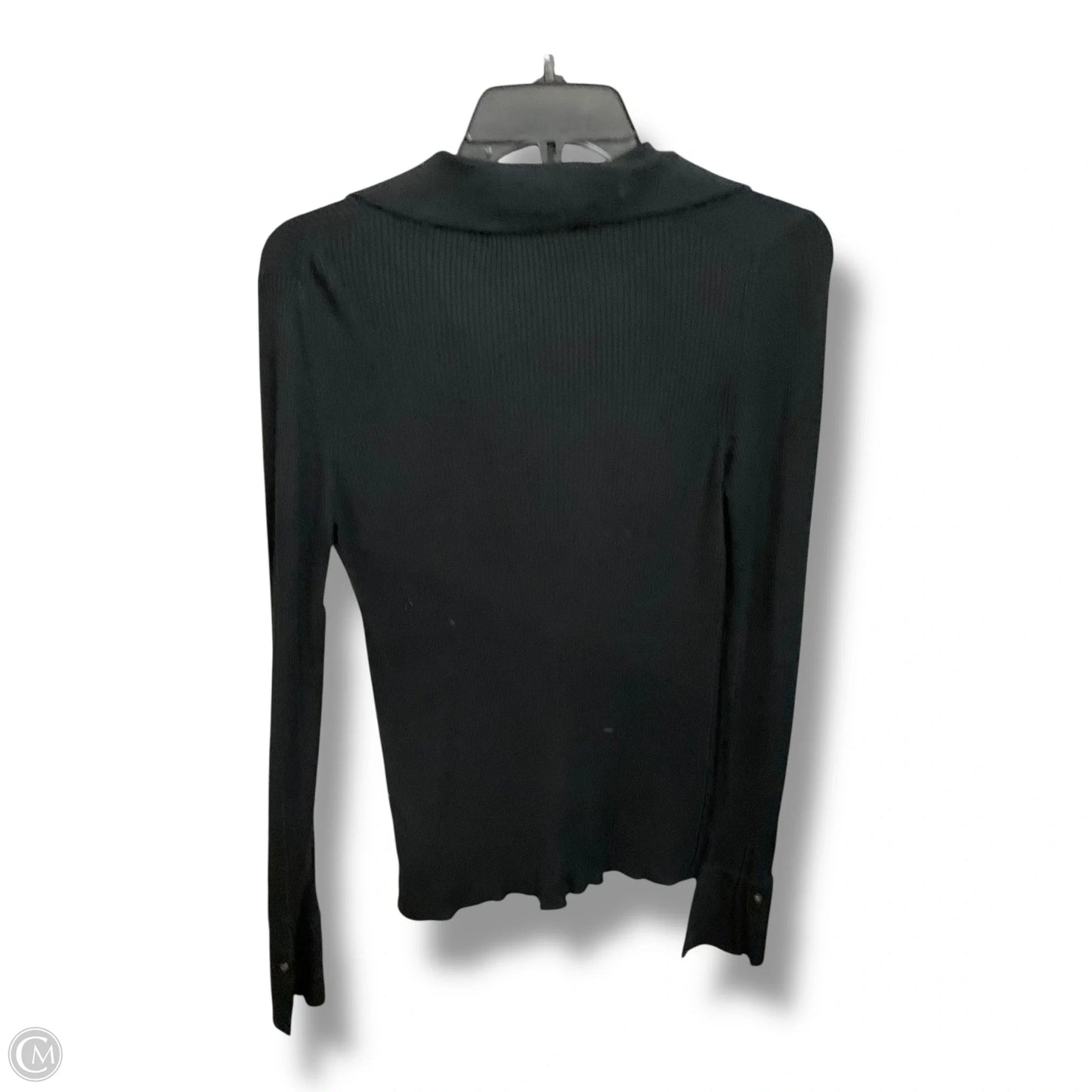 Top Long Sleeve By Banana Republic In Black, Size: S