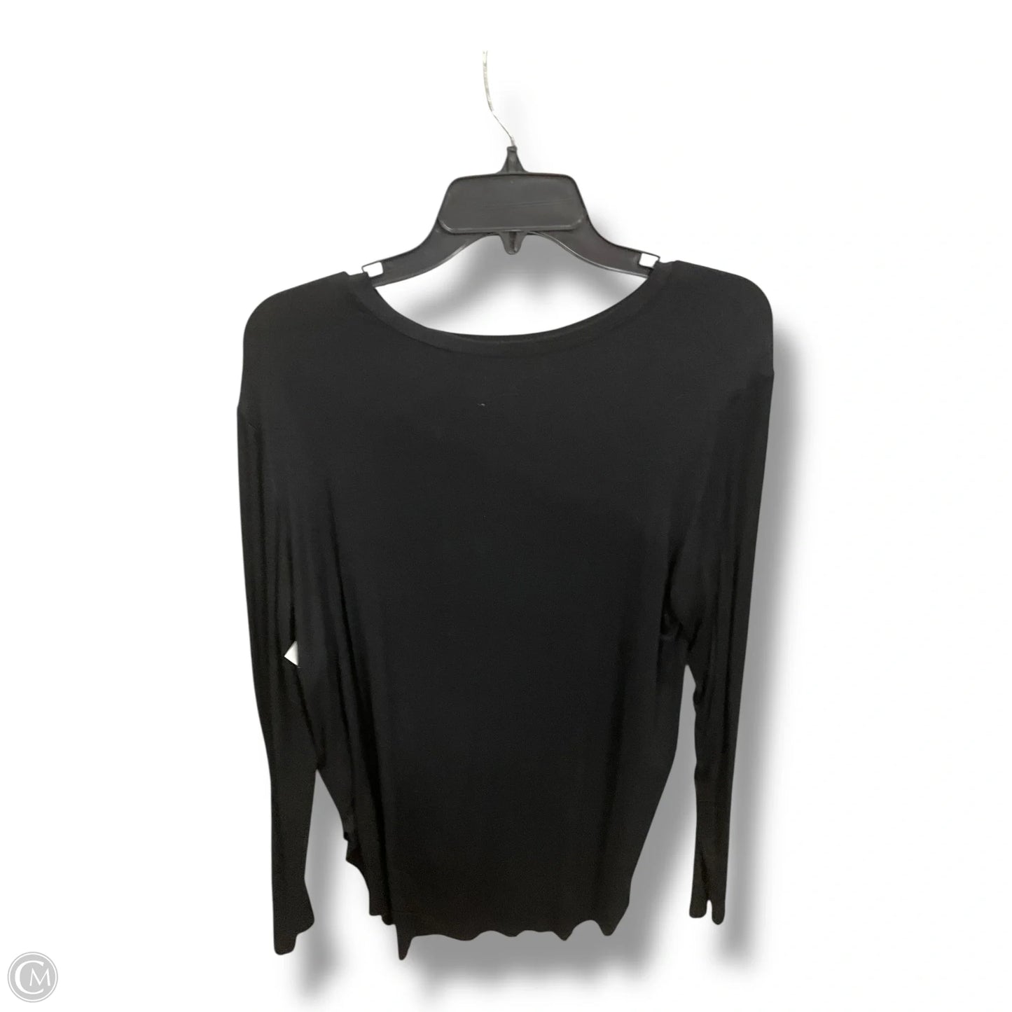 Top Long Sleeve Basic By Halogen In Black, Size: L