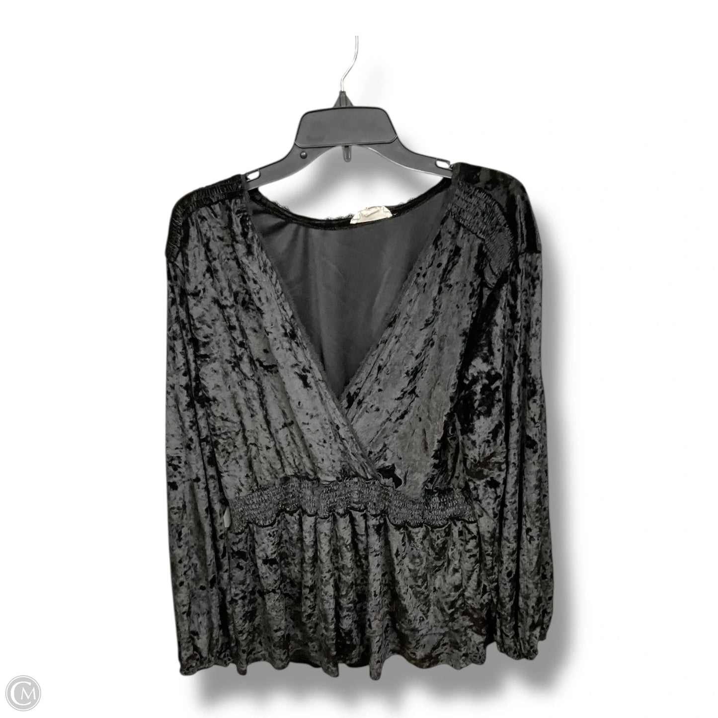 Top Long Sleeve By Clothes Mentor In Black, Size: 2x