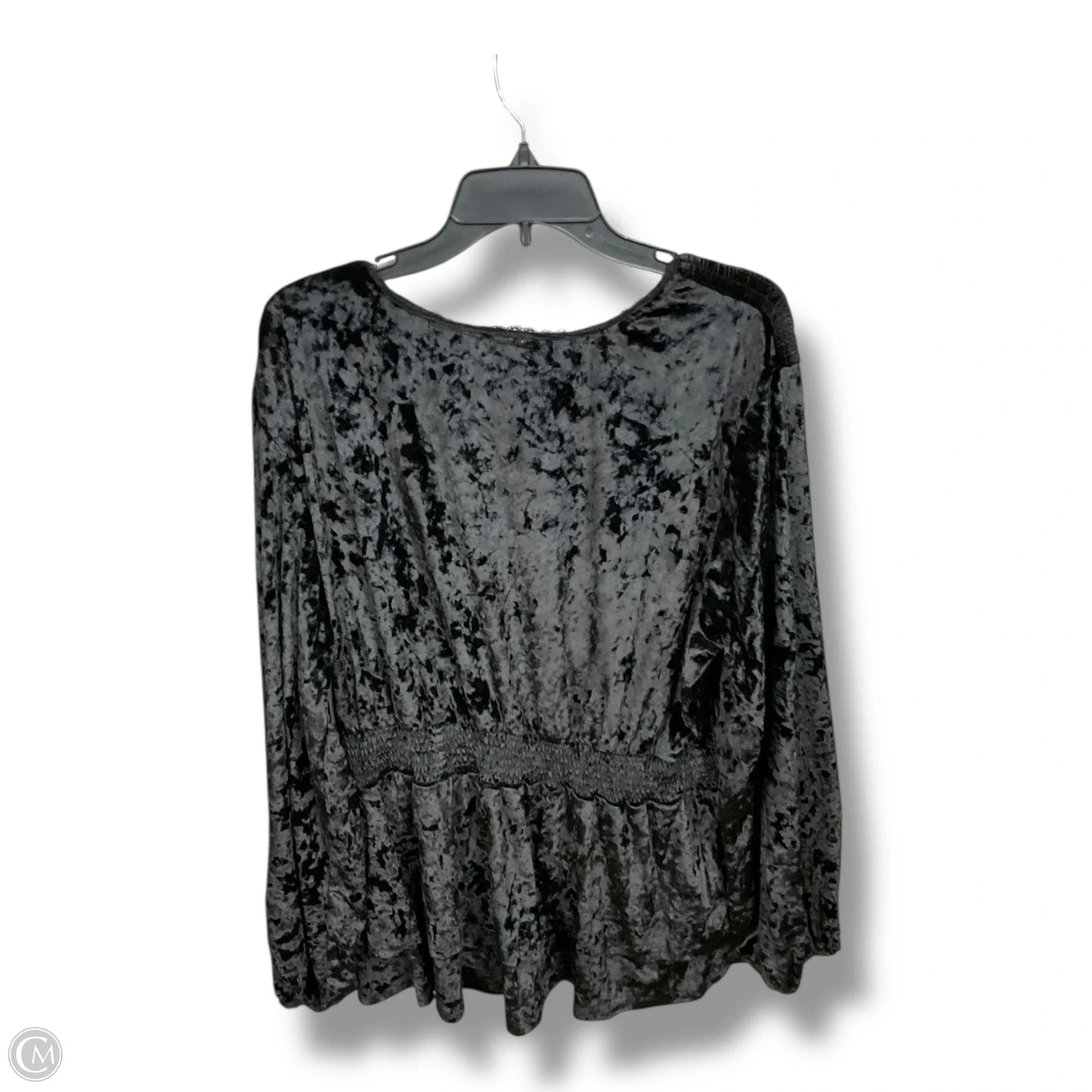 Top Long Sleeve By Clothes Mentor In Black, Size: 2x