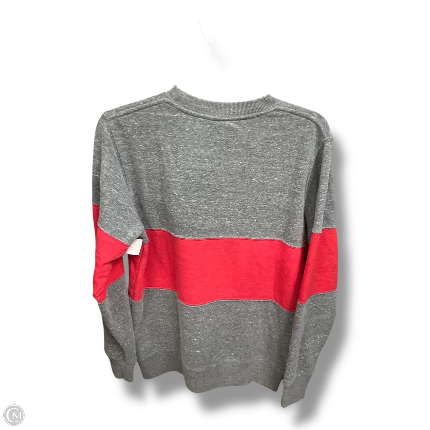 Sweatshirt Crewneck By Homage In Grey & Red, Size: M