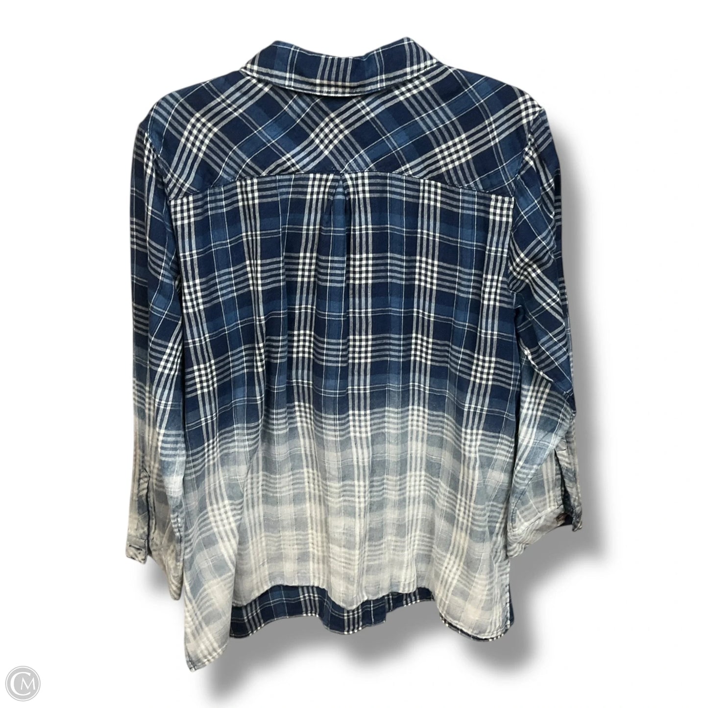 Blouse Long Sleeve By J. Jill In Plaid Pattern, Size: Xlp