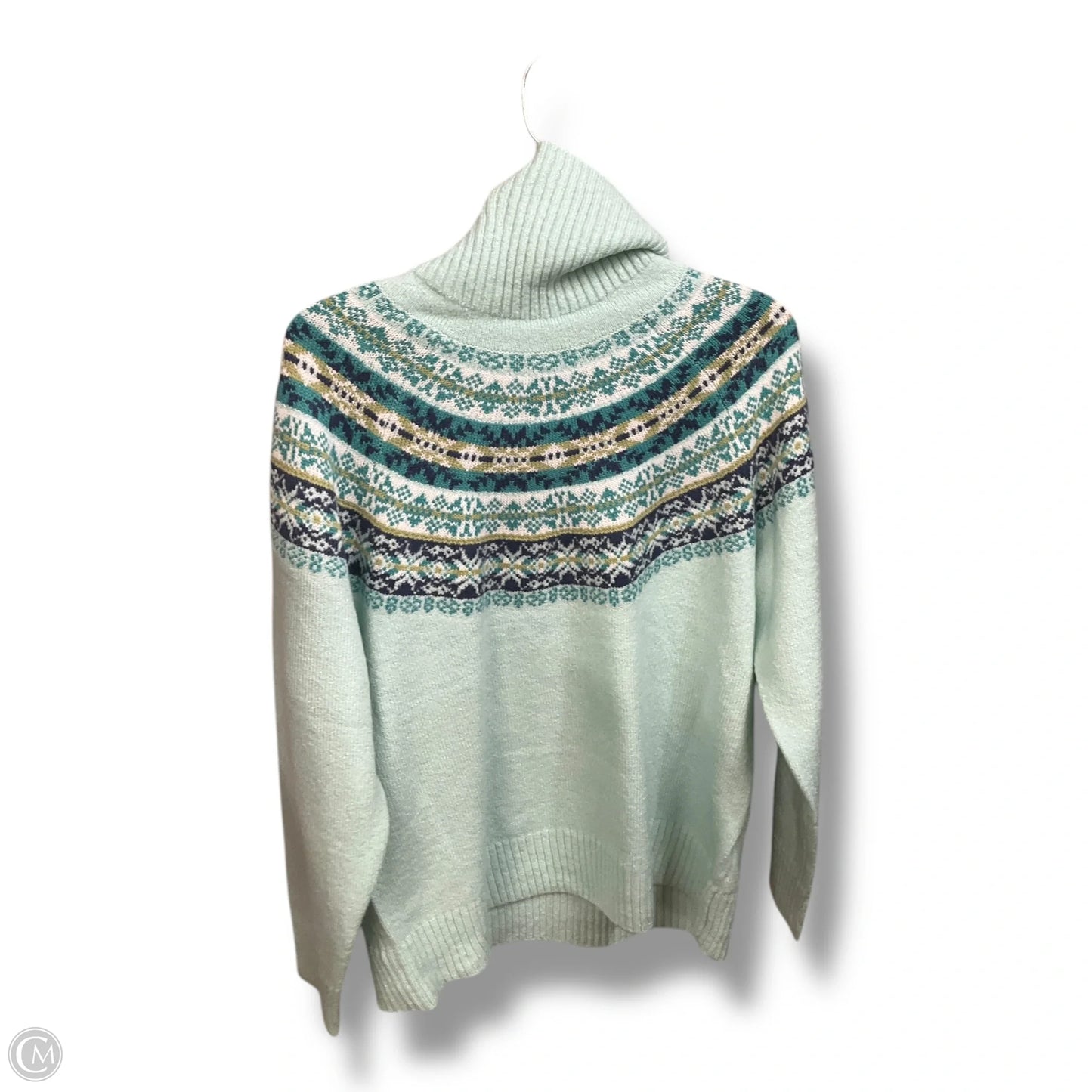Sweater By Christopher And Banks In Aqua, Size: Xlp