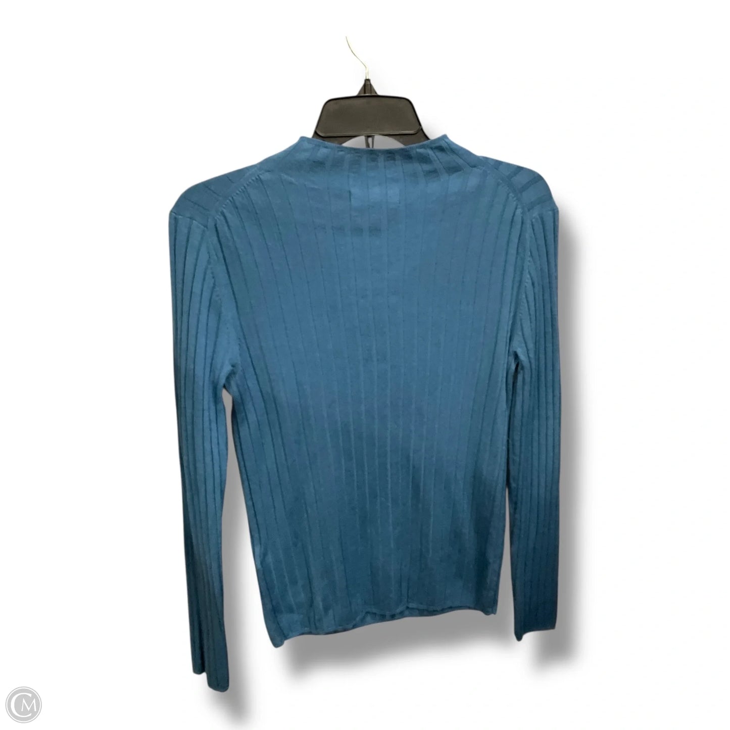 Top Long Sleeve By Banana Republic In Blue, Size: S