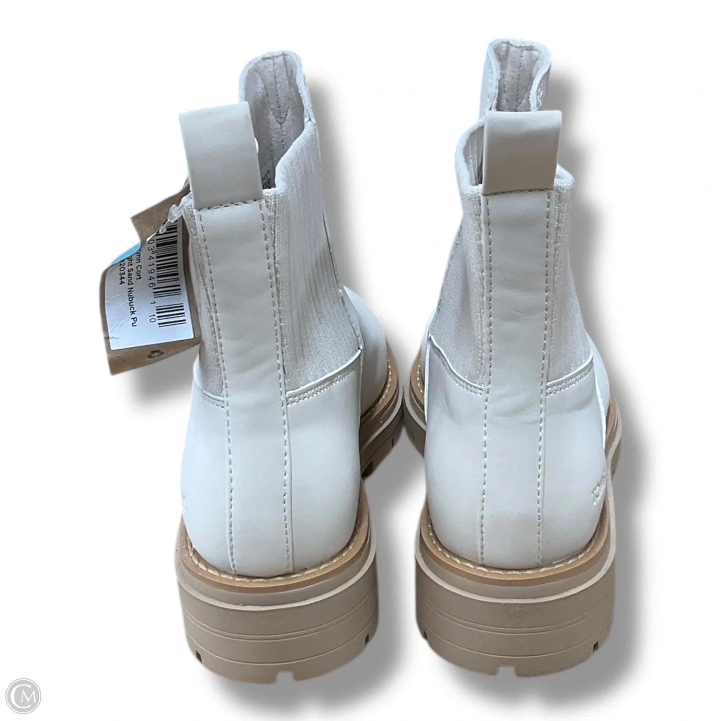 Boots Ankle Flats By Toms In Cream, Size: 7.5