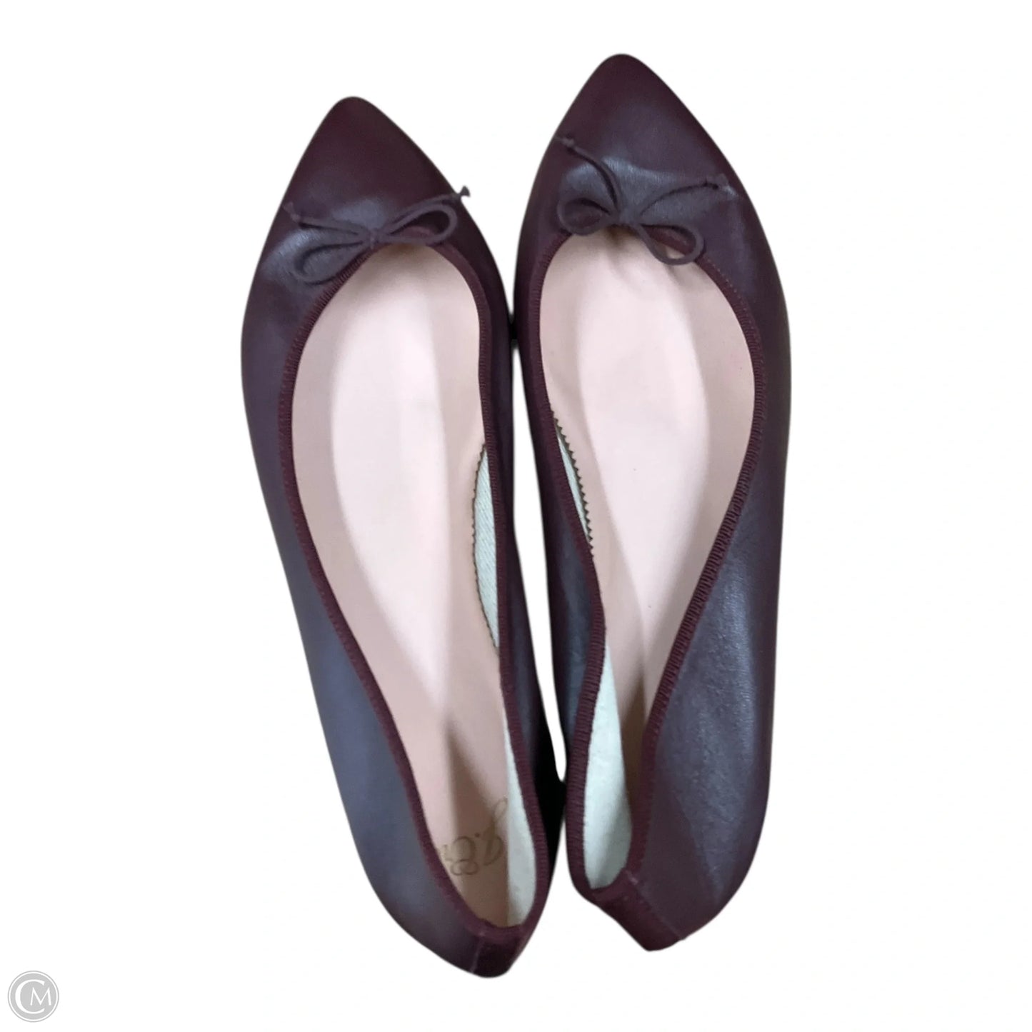 Shoes Flats By J. Crew In Maroon, Size: 9.5
