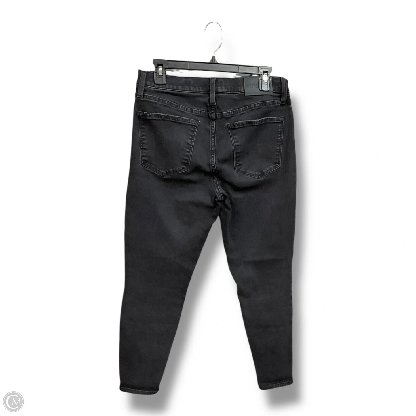 Jeans Skinny By Lucky Brand In Black Denim, Size: 12