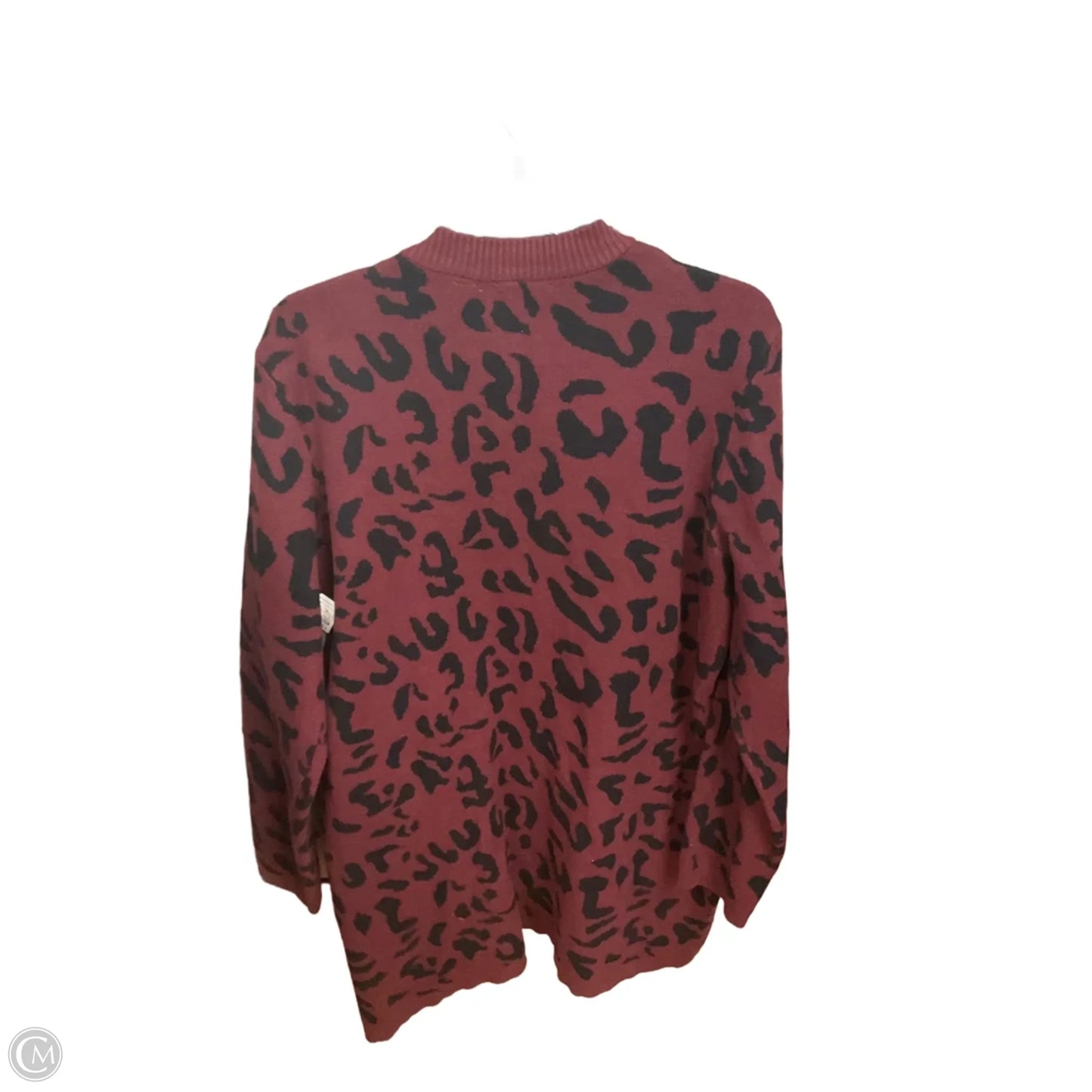 Cardigan By Evolution In Animal Print, Size: Xl