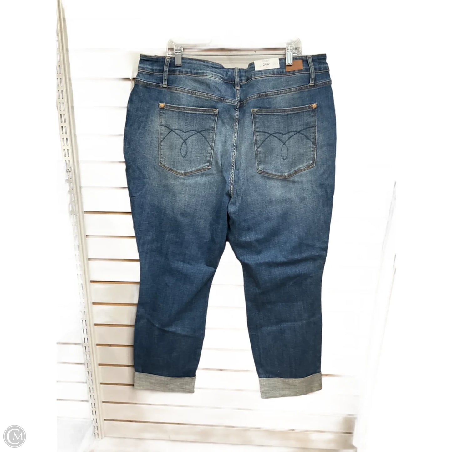 Jeans Boyfriend By Judy Blue In Blue Denim, Size: 24