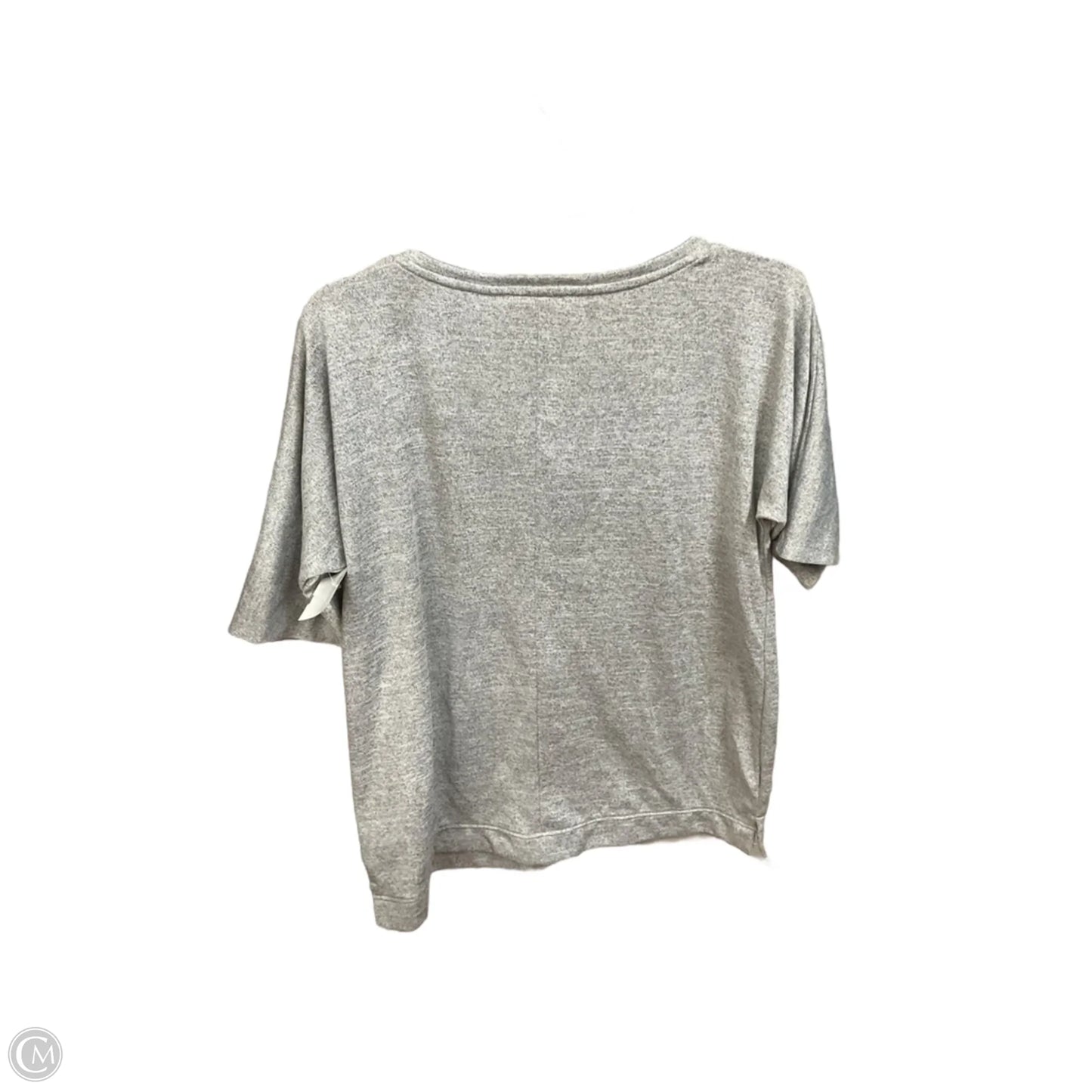 Top Short Sleeve Basic By Talbots In Grey, Size: M