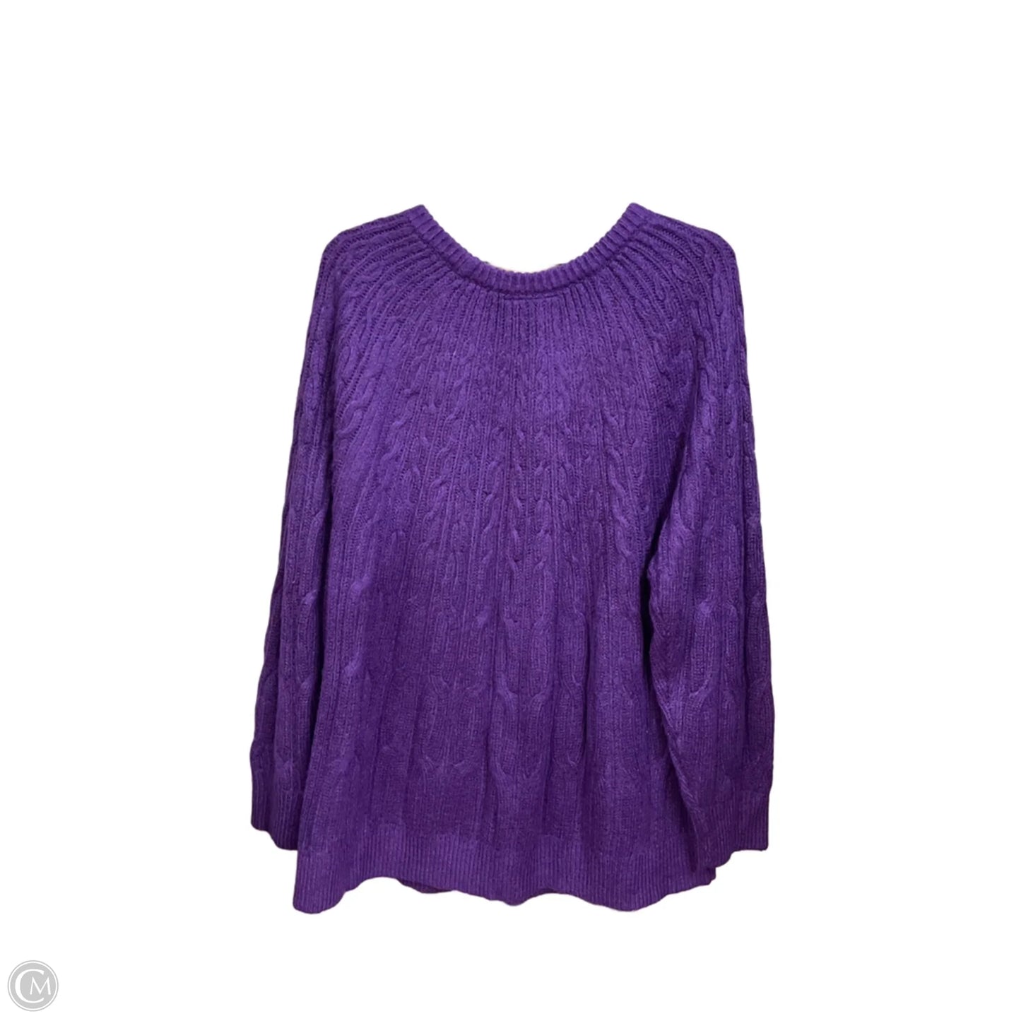 Sweater By Lane Bryant In Purple, Size: 1x
