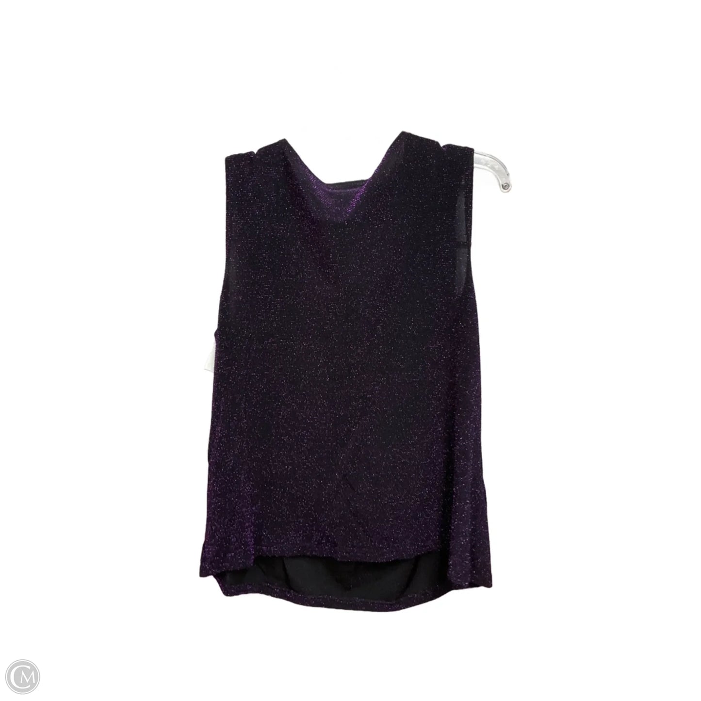 Top Sleeveless By Notations In Purple, Size: Xl
