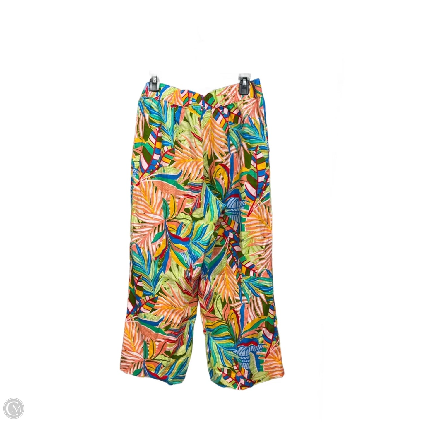 Pants Linen By C And C In Floral Print, Size: M