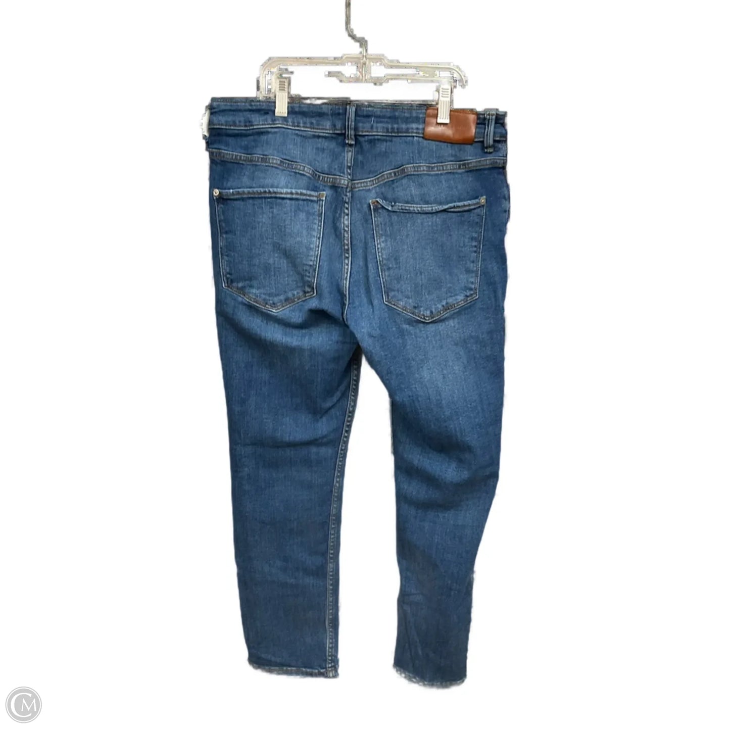 Jeans Skinny By Mango In Blue Denim, Size: 8