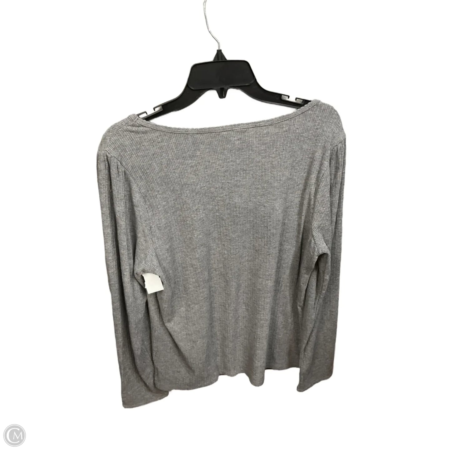 Top Long Sleeve Basic By Lc Lauren Conrad In Grey, Size: Xxl