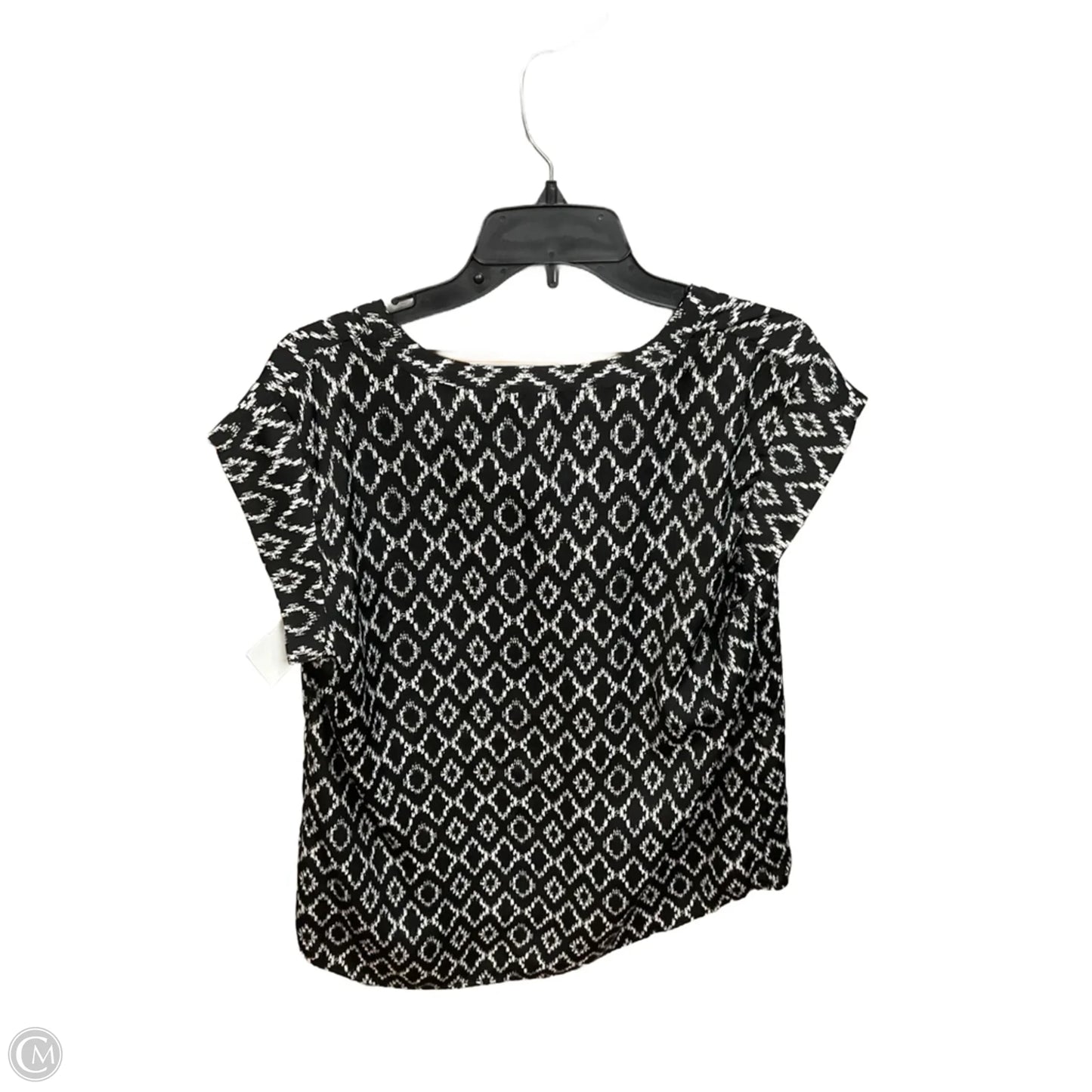 Top Sleeveless By Hilary Radley In Black & White, Size: M