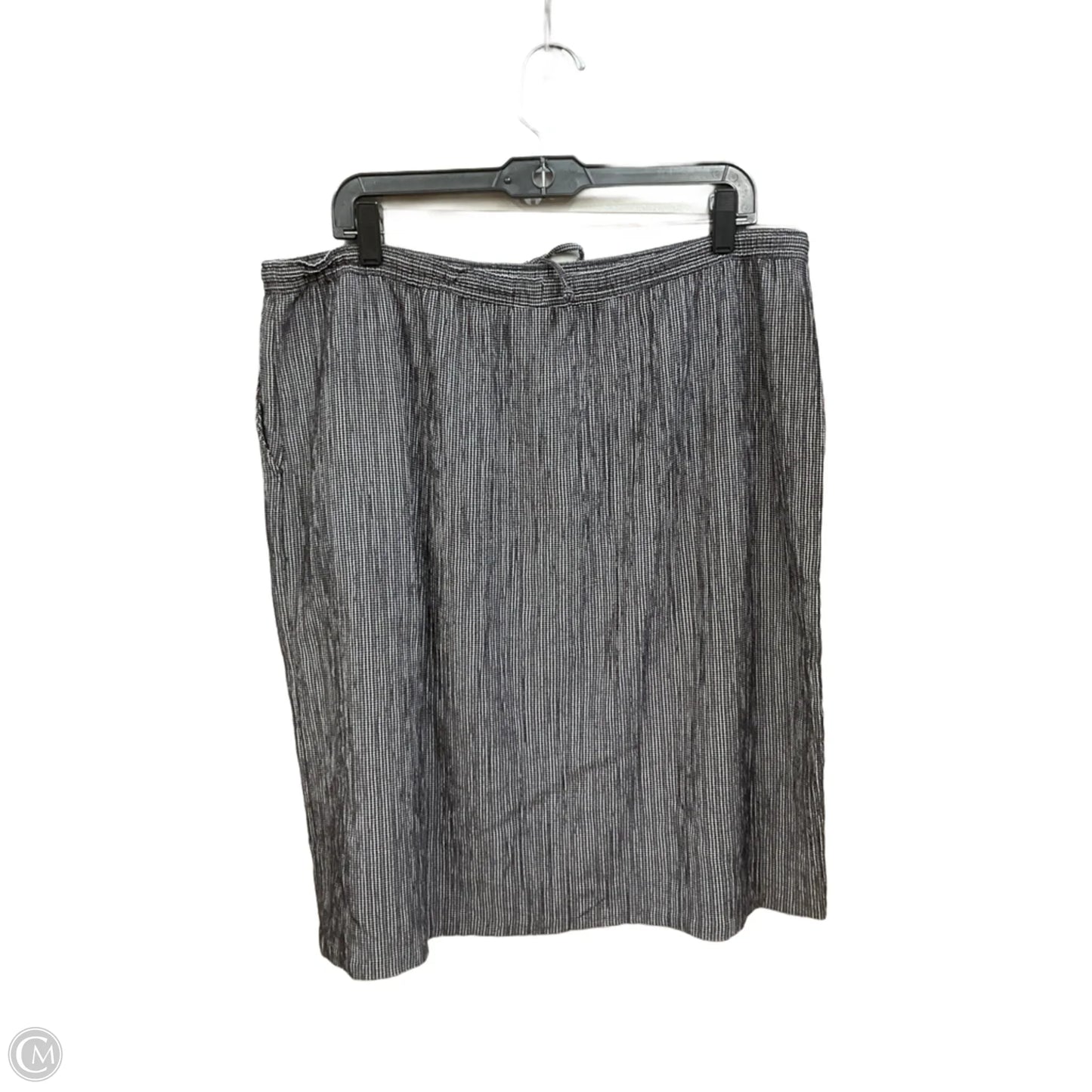 Skirt Midi By Style And Company In Black & White, Size: Xl