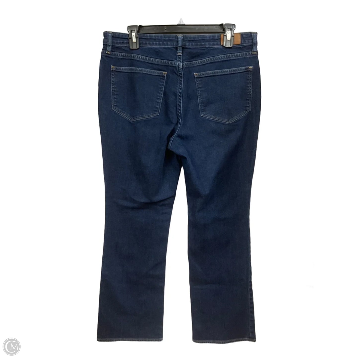 Jeans Boot Cut By Lands End In Blue Denim, Size: 12