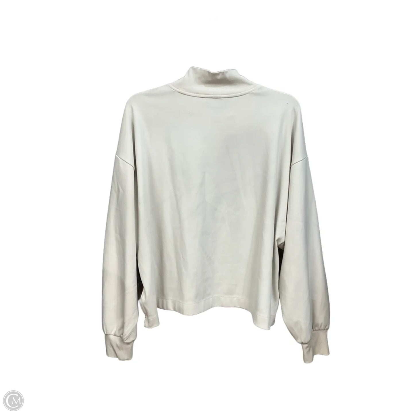 Athletic Top Long Sleeve Crewneck By Athleta In Brown & Cream, Size: 1x