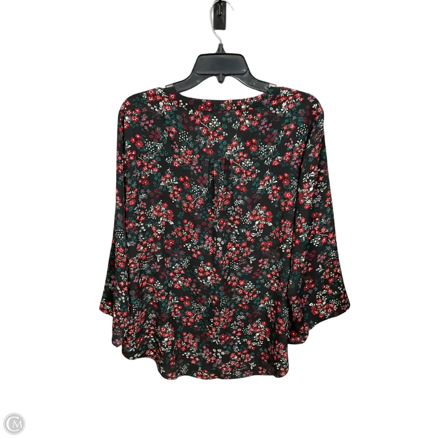 Blouse Long Sleeve By Maurices In Floral Print, Size: Xl