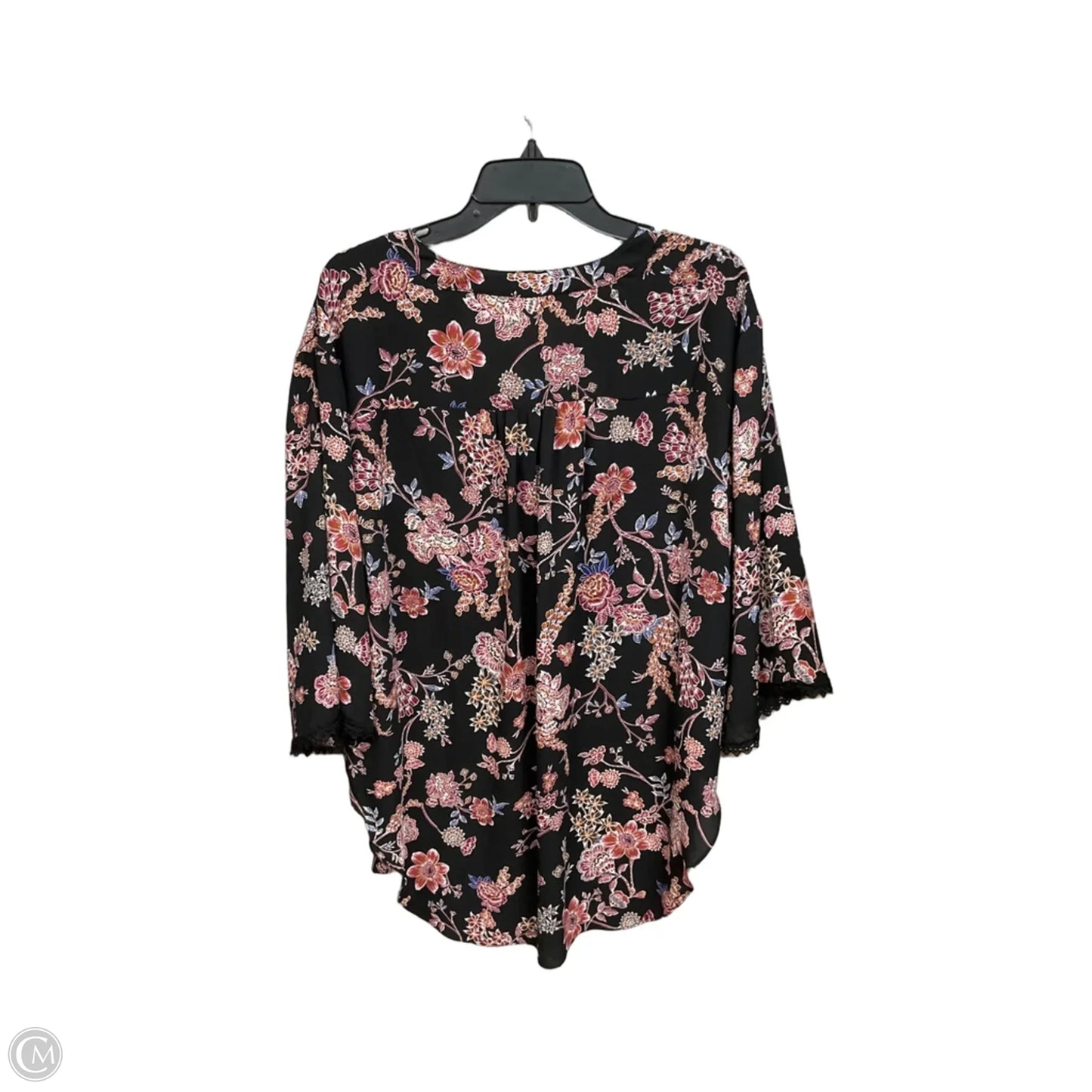 Blouse 3/4 Sleeve By Maurices In Floral Print, Size: Xl