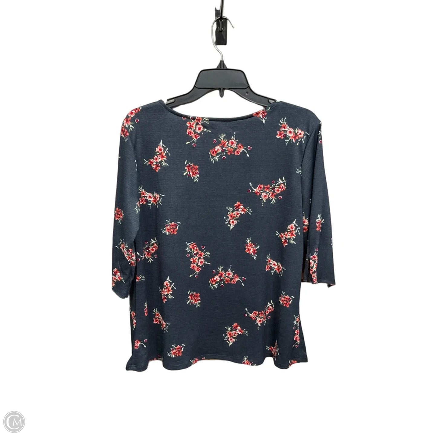 Top Short Sleeve By Lc Lauren Conrad In Floral Print, Size: L