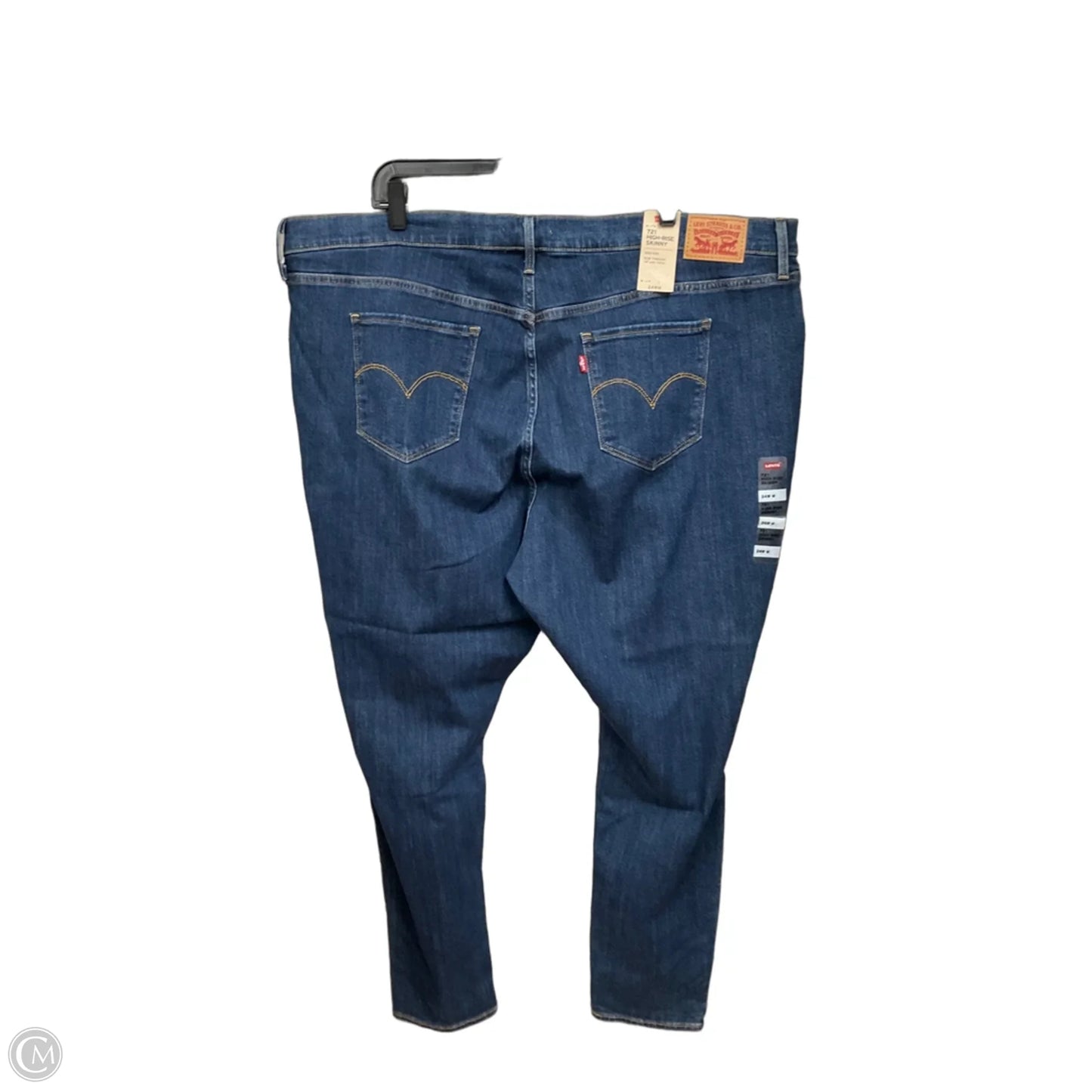 Jeans Skinny By Levis In Blue Denim, Size: 24
