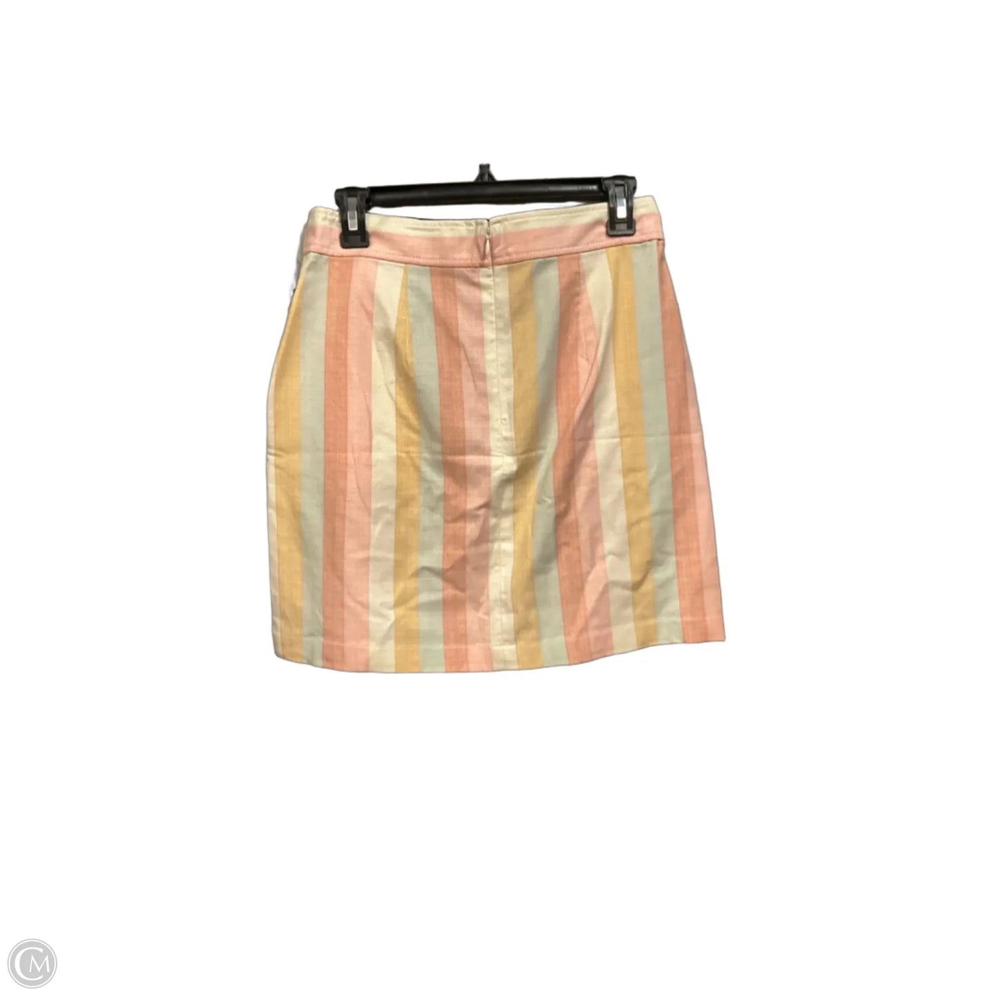Skirt Mini & Short By Loft In Striped Pattern, Size: 2